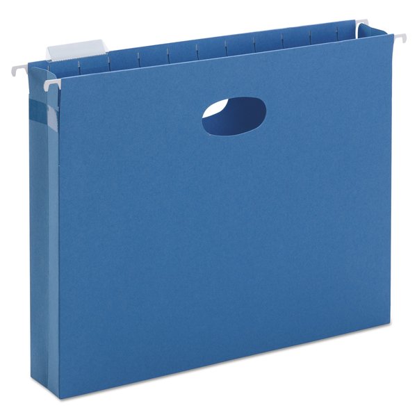 Smead Hanging Pocket Folder Blue, PK25, Expanded Width: 2" 64250